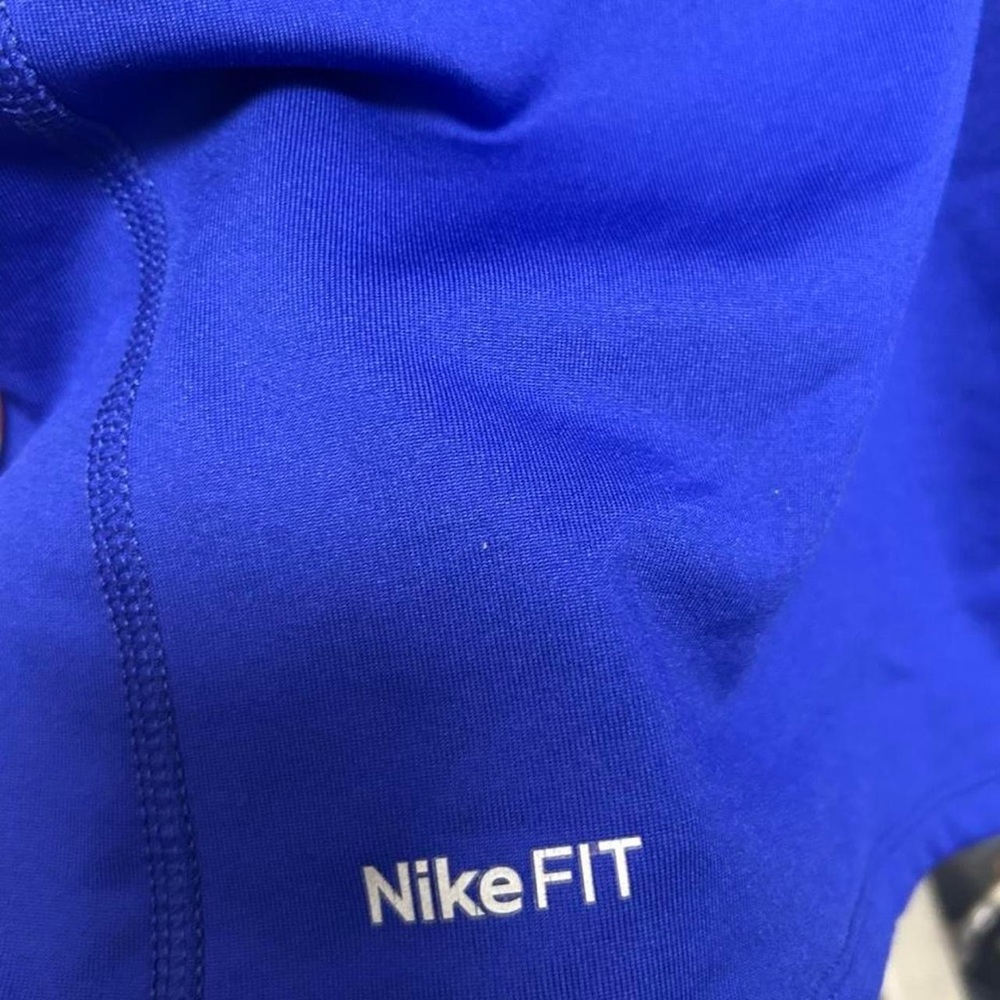 Nike Blue Long Sleeve Dri-Fit Athletic Top - Picture 4 of 6